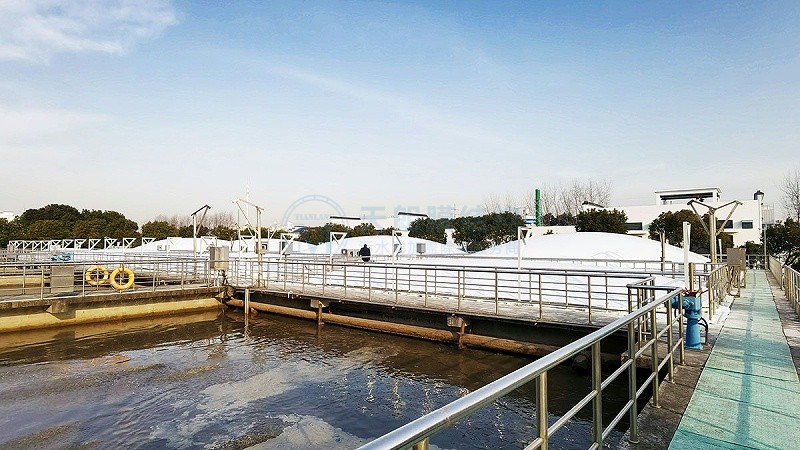 無錫項目污水池雙層充氣膜加蓋密封-1